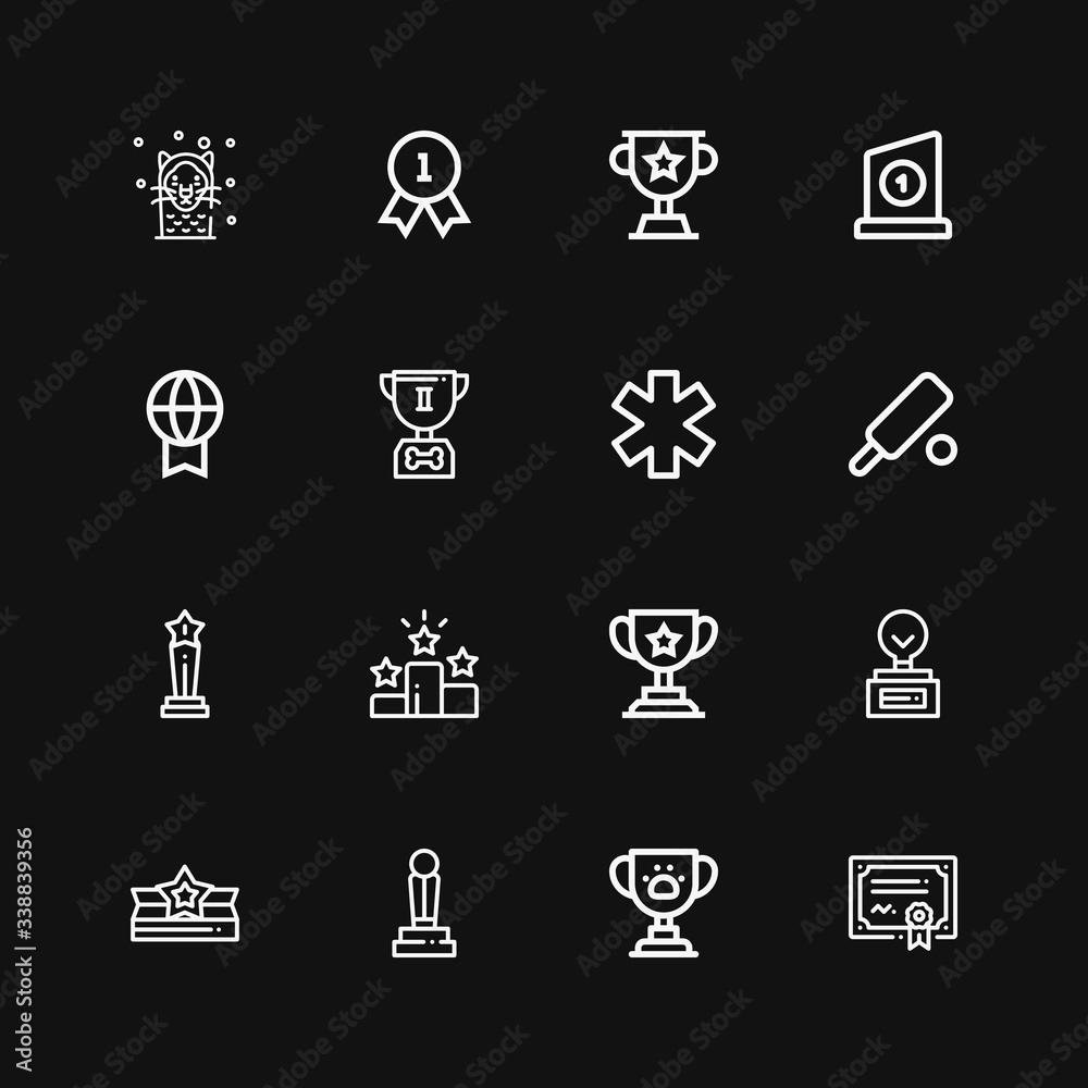 Editable 16 reward icons for web and mobile Editable 16 reward icons for web and mobile