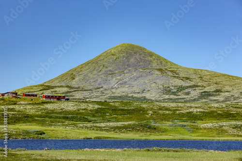 Berggipfel  Muen im Rondane Nationalpark in Norwegen