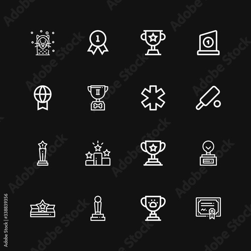 Editable 16 reward icons for web and mobile