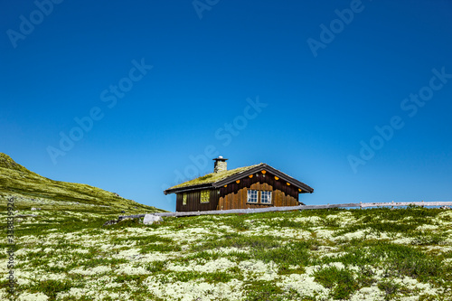 Blockhaus im Rondane Nationalpark, Norwegen