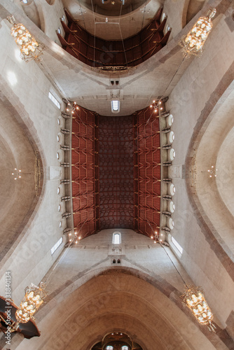 Engelbrekts church (Engelbrektskyrkan) was designed by architect Lars Wahlman in the National Romantic style and completed in 1914. It is one of the largest churches in Stockholm. April 2019, Stockhol photo