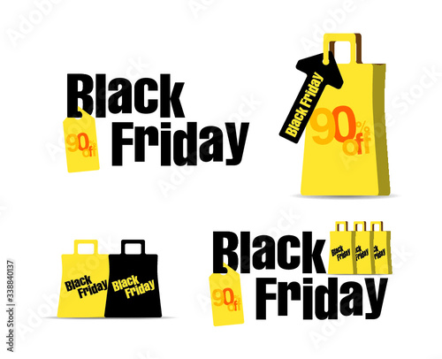 ícones para vendas como sacolas, targets, tags, etiquetas, promoções, para acoes na black friday ou em qualquer outro momento promocional.   photo