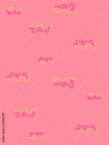 Abstract bright background with wavy elements.