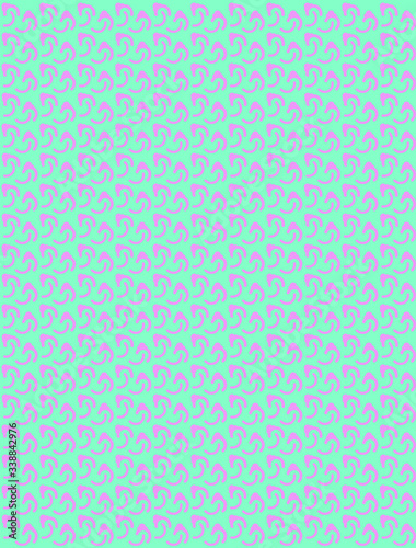 Abstract background neon pattern with umbrellas