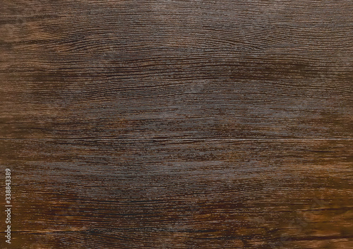 Dark brown wood texture with abstract natural pattern, table board or floor background