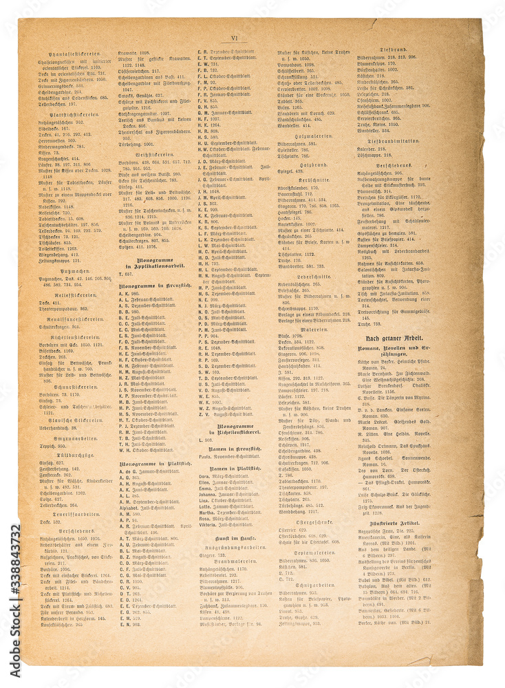 Obraz premium Used paper texture background Old book page edges