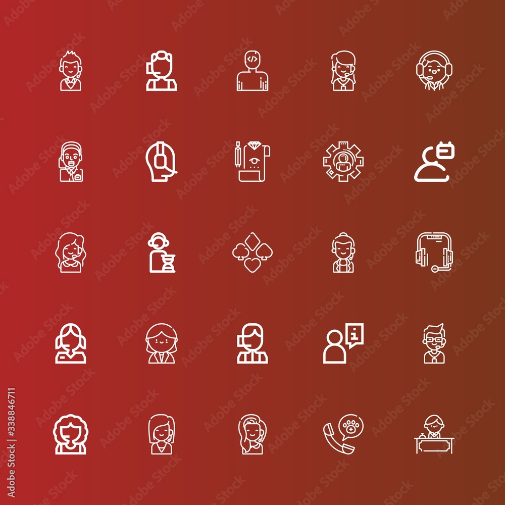 Editable 25 consultant icons for web and mobile Editable 25 consultant icons for web and mobile