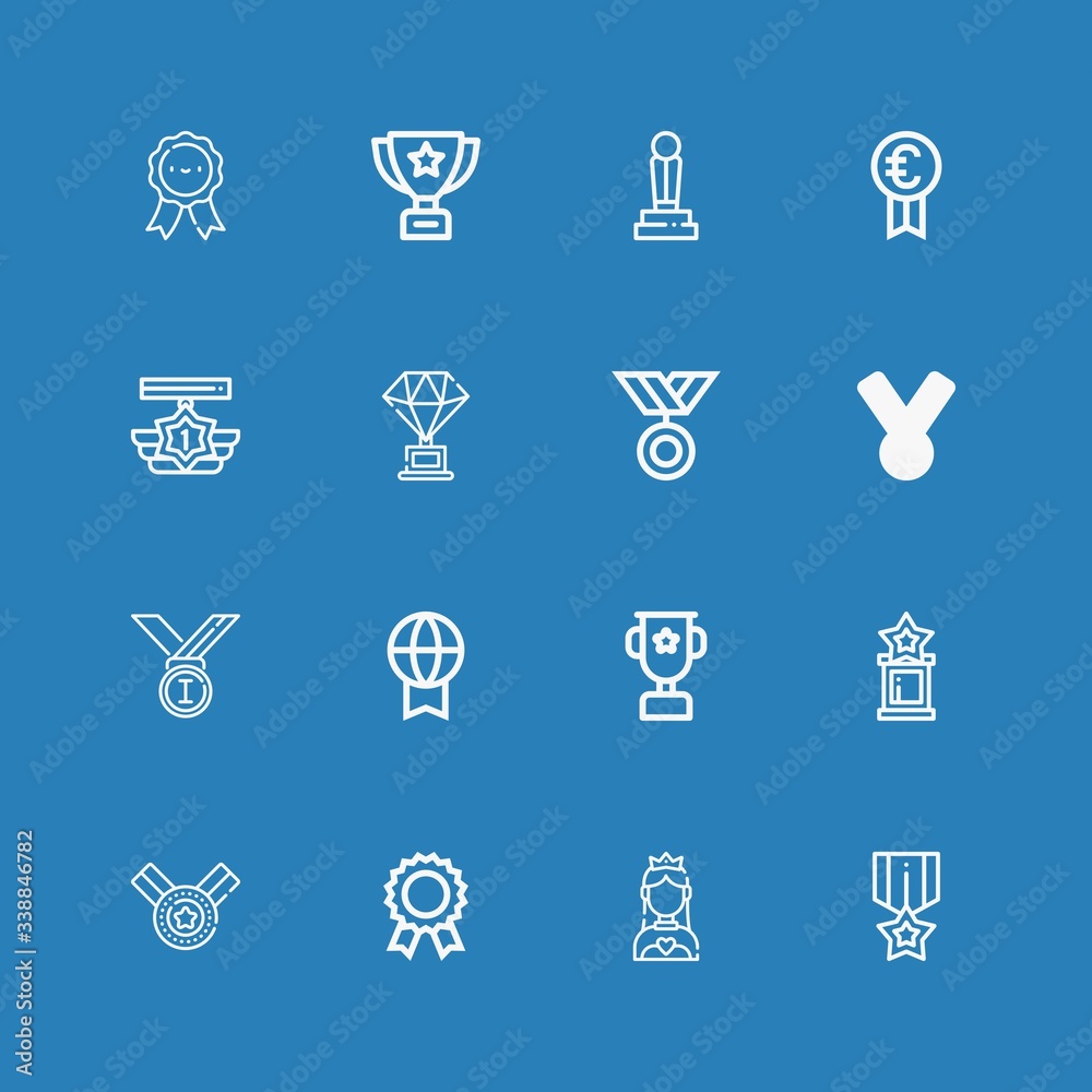 Editable 16 contest icons for web and mobile Editable 16 contest icons for web and mobile