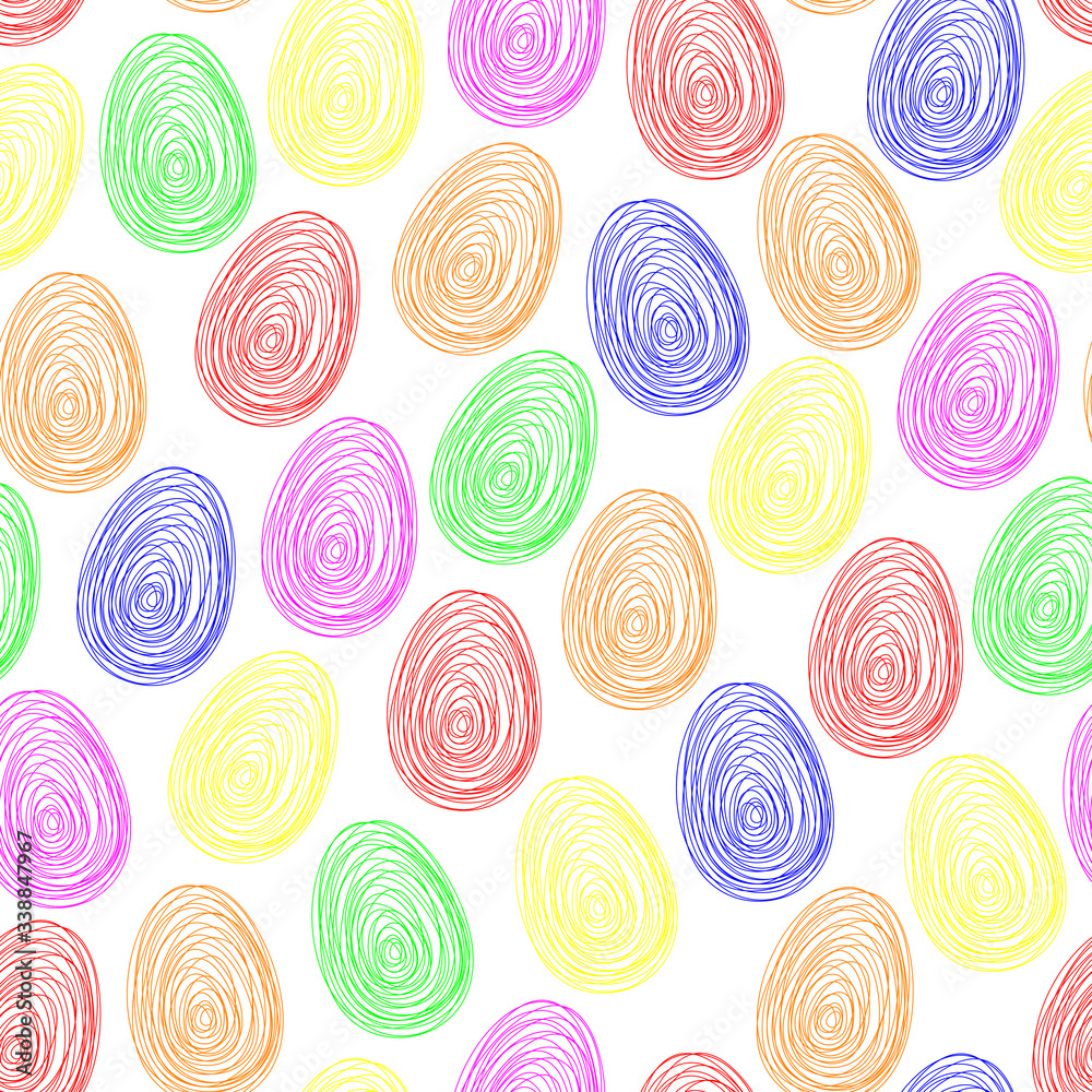 Easter eggs seamless pattern. Easter eggs seamless pattern.