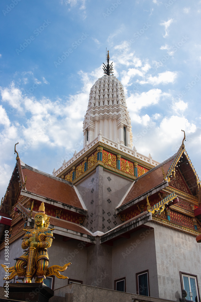A Pagoda at Wat Phutthaisawan Temple in in Phra Nakhon Si Ayutthaya Province, central Thailand.