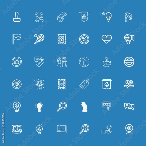 Editable 36 quality icons for web and mobile