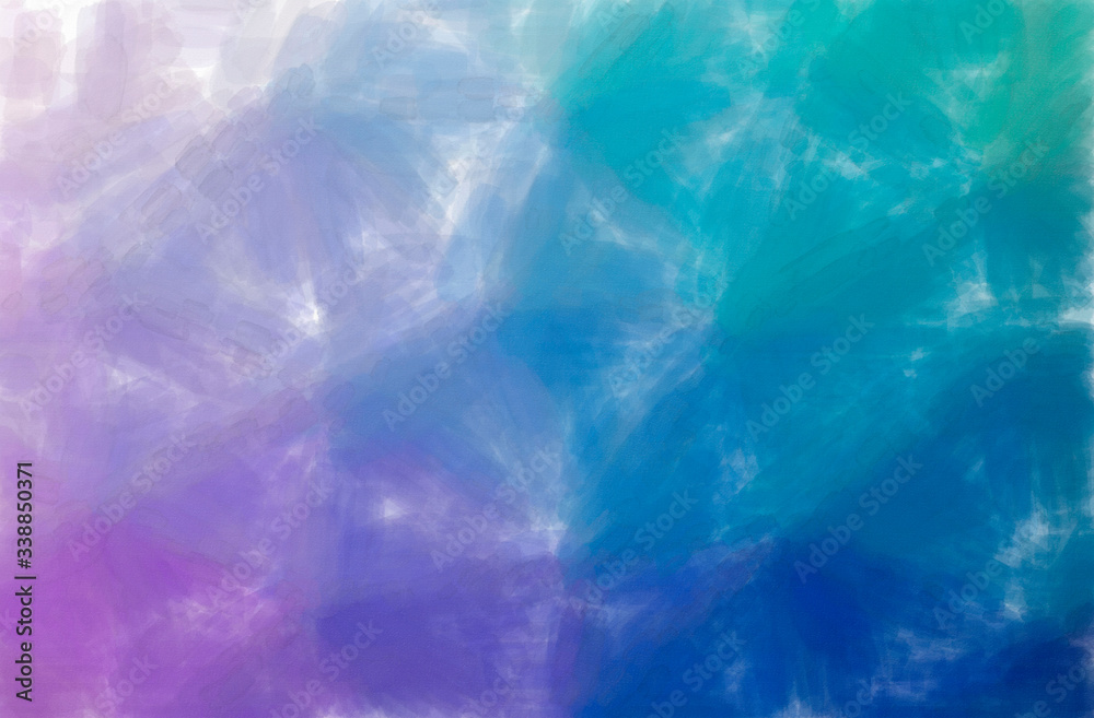 Abstract illustration of blue, purple Watercolor with low coverage background