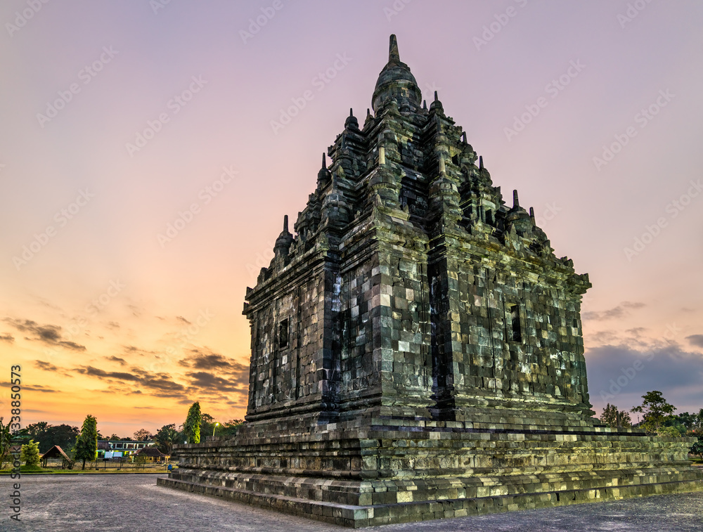 Naklejka premium Candi Sajiwan, a Mahayana Buddhist temple at Prambanan in Central Java, Indonesia