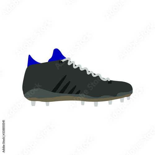 Sneakers with cleats to play on football turf. illustration for web and mobile design.