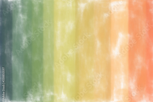 Blue, green and brown lines Watercolor Wash abstract paint background.