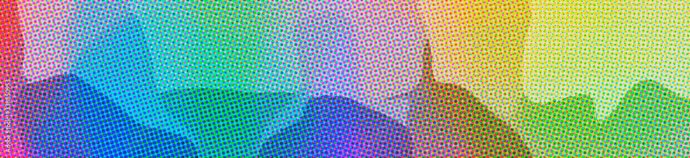 Abstract illustration of blue, green and orange Dots background Abstract illustration of blue, green and orange Dots background