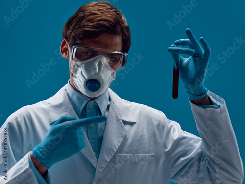 surgeon with surgical mask