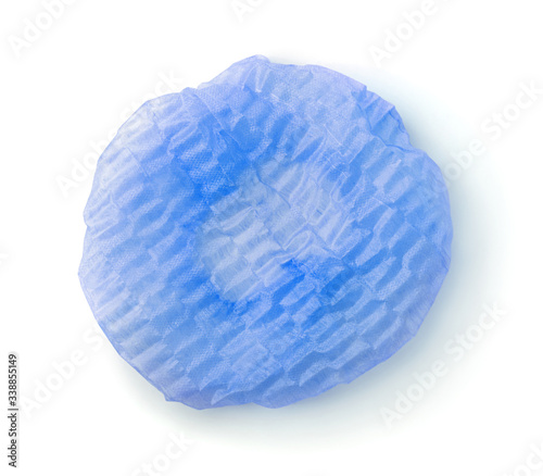 Non woven blue disposable bouffant cap