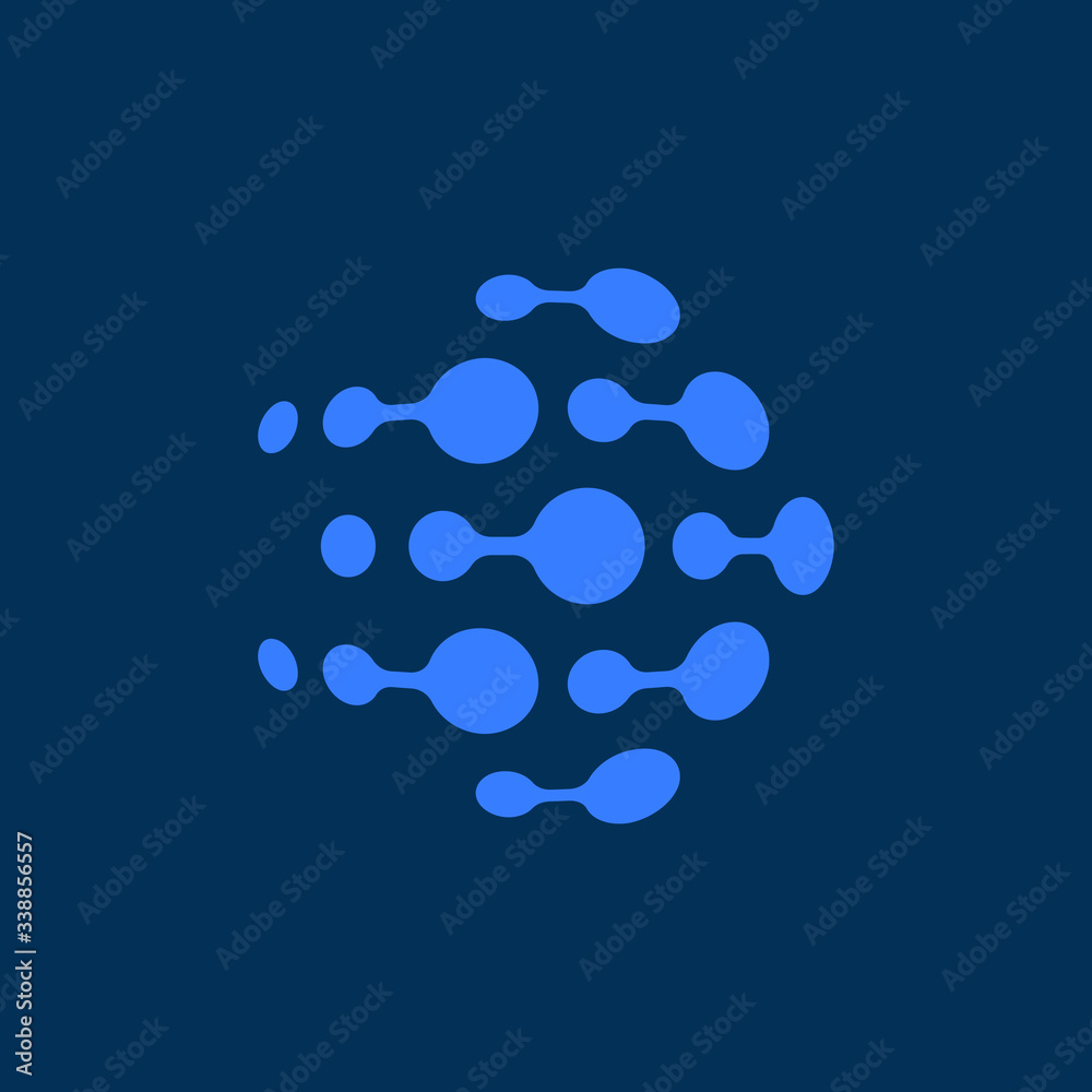Connection technology logo abstract template Connection technology logo abstract template