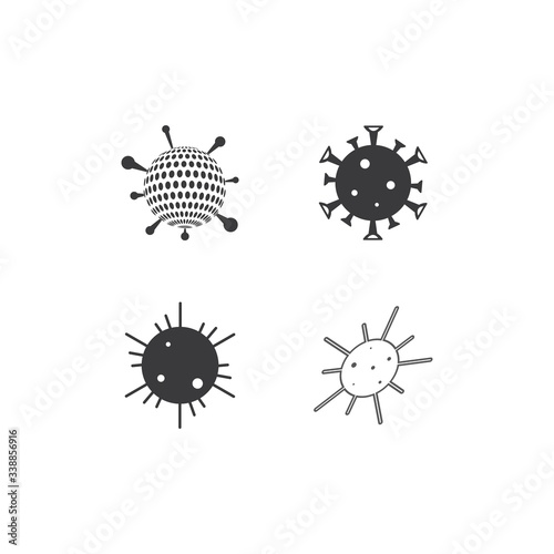 Coronavirus logo design template