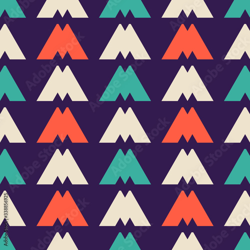 Seamless pattern with geometric shapes. Stylish abstract artwork.