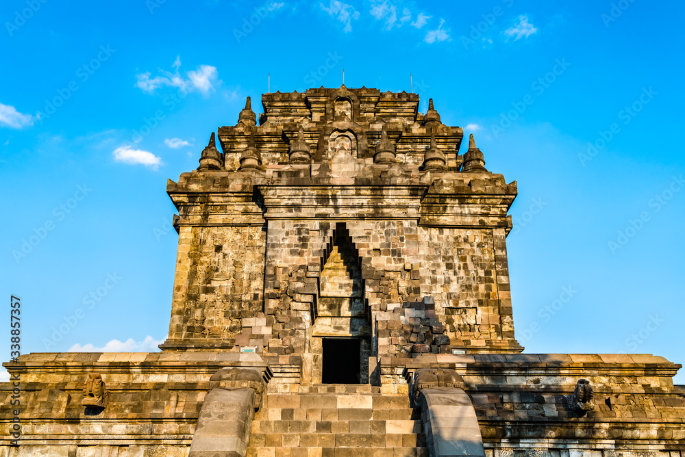 Candi Mendut, a ninth-century Buddhist temple in Central Java, Indonesia
