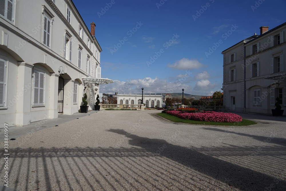 Naklejka premium Coronavirus. Sars-Co-2. Sars - 19. SARS-CoV-2. Infektionstest. Bleib gesund. Bleib zu Hause. Quarantine. Quarantine Covid – 19.