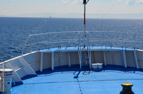 deck of cruise ship