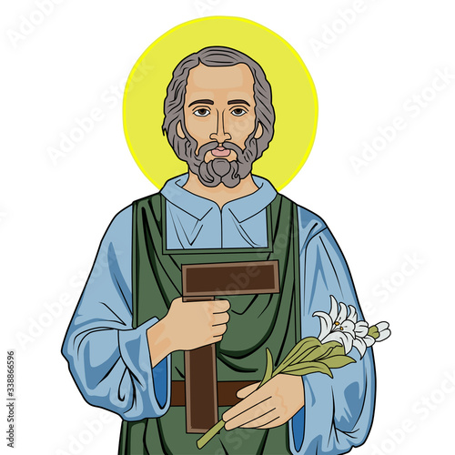 Fotografie An illustration of Saint Joseph the Worker