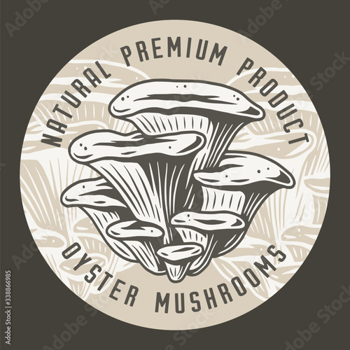 Autumn forest oyster mushroom picking, vegan menu