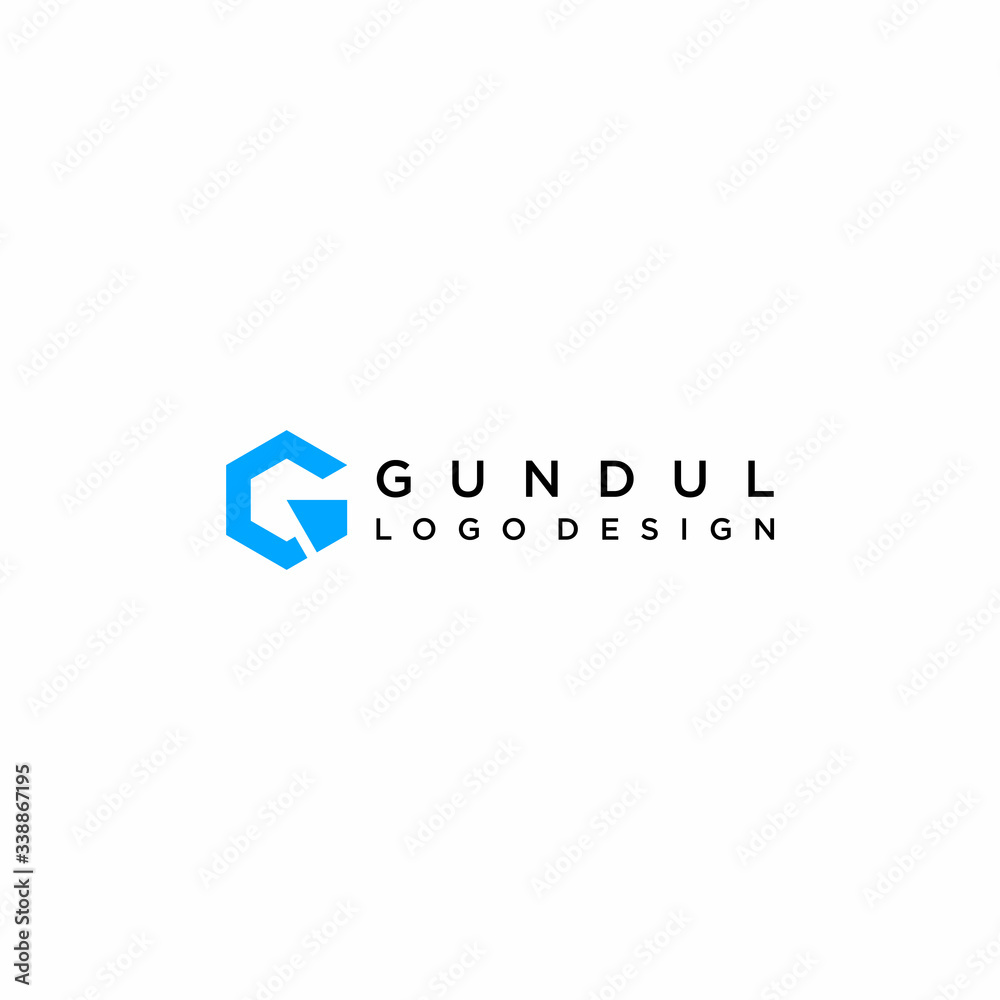 Obraz premium Modern and clean logo design of letter G with clear background and font - EPS10 - Vector.