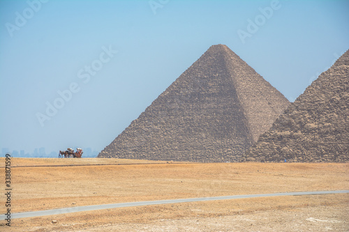 Complexo das pirâmides de gizé no egito