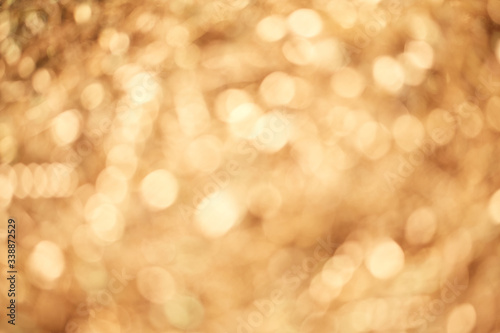 Golden bokeh background