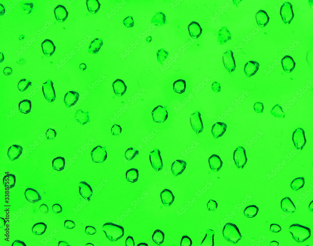 Modern abstract green background with water drops