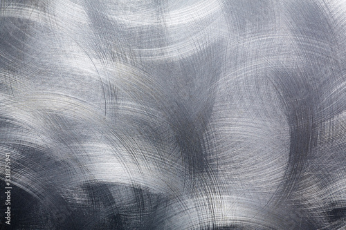 Circular brushed metal background