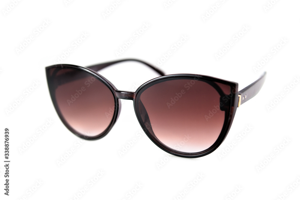 Black sunglasses isolated on a white background