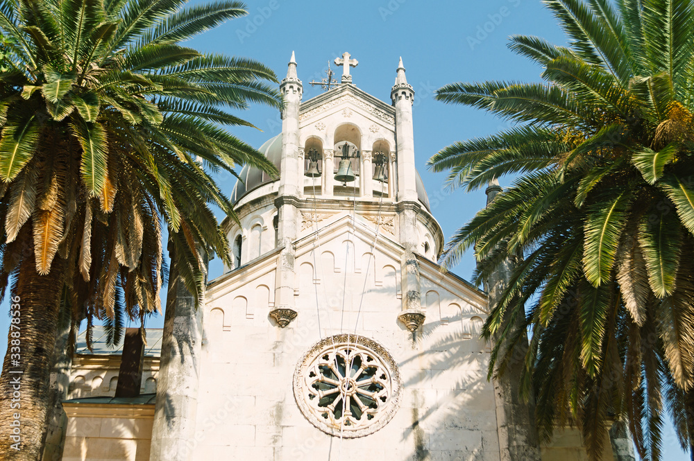 The Church of the Archangel Gavriil is one of the largest in Herceg Novi, Montenegro, Europe