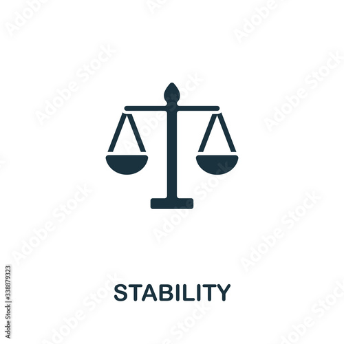 Stability icon from personal productivity collection. Simple line Stability icon for templates, web design and infographics