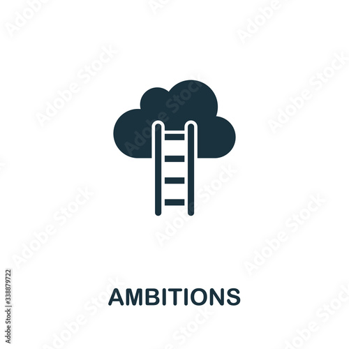 Ambitions icon from personal productivity collection. Simple line Ambitions icon for templates, web design and infographics