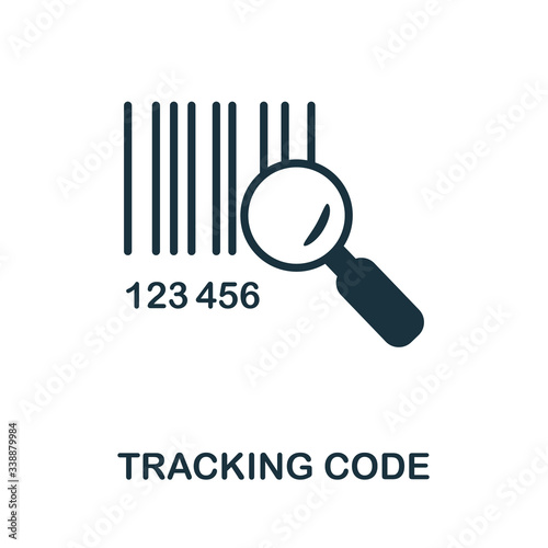 Tracking Code icon. Simple illustration from e-commerce collection. Creative Tracking Code icon for web design, templates, infographics and more photo