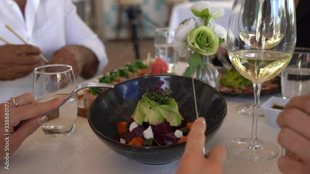 pouring wine into a glass