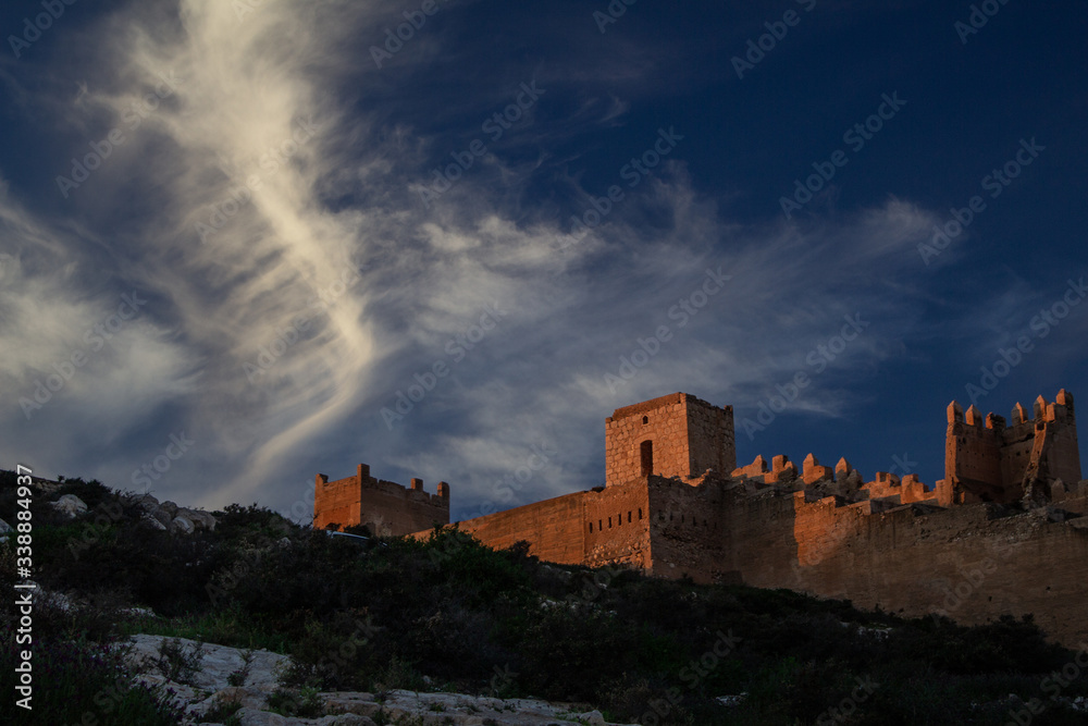 Obraz premium view of the Alcazaba of Almeria