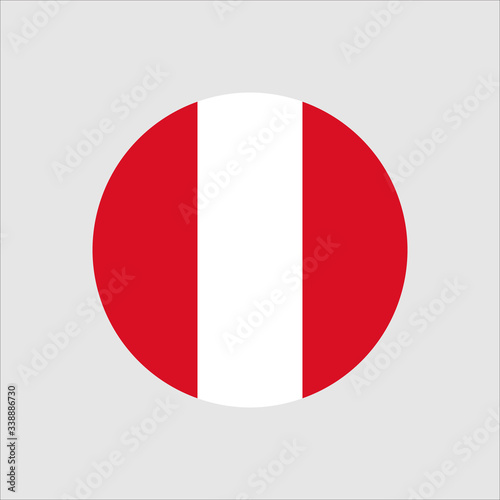 Peru circle button flag. National symbol icon. Vector illustrarion. Free Download Peru circle button flag. National symbol icon. Vector illustrarion. - GFXLoad