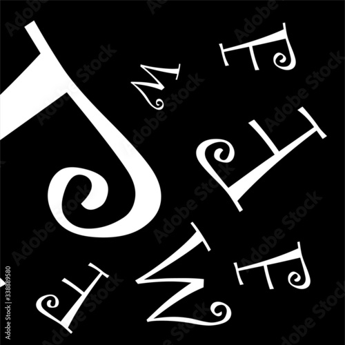 typography background - minimal letter background