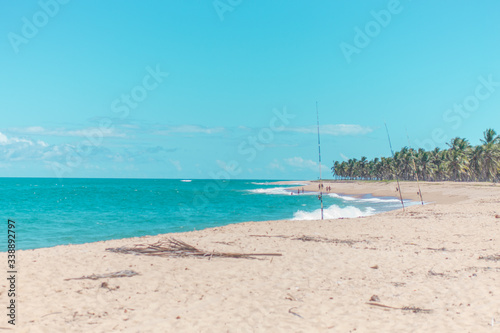 Praia do Gunga em Maceió Alagoas Brasil