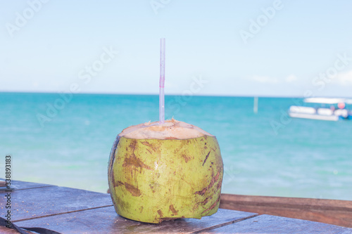 coconut water in the beach