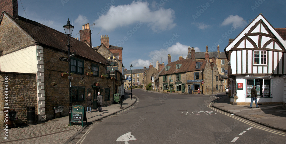 Old buildings in the centre of Sherborne, Dorset