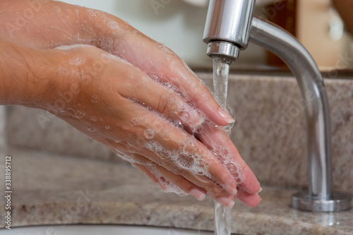 washing hands with soap for hygiene and health care to prevent covid19 corona virus 1