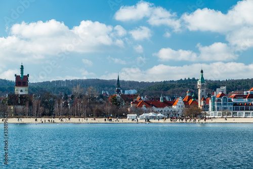 Widok na Sopot od strony morza