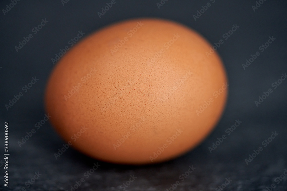 Isolated egg in shell, food macro, closeup. Isolated egg in shell, food macro, closeup.